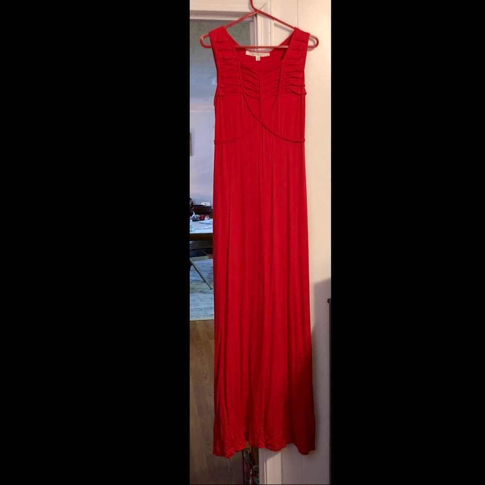 Small red maxi dress